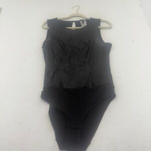 INC International Concepts Women's Sleeveless Body Suit - Black